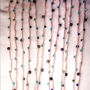 beachy gemstone beaded necklace